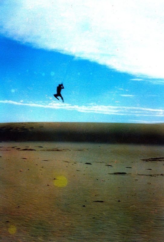 Kite Jumping on Land